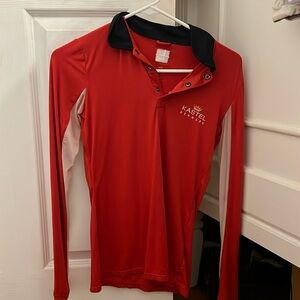 Red white and blue kastel denmark long sleeve